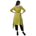 thumbnail image 4 of Moomaya Asymmetric Kurti With Pant Indian Tunic Tops Printed Kurti Set For Women, 4 of 6