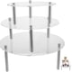 thumbnail image 1 of KAKOWELY Soporte redondo para tartas, acrílico, para cupcakes, mesa de postres, 3 niveles, 1 of 4