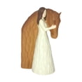 thumbnail image 1 of Girl abraza la escultura de la figura de la figura pintada a mano Figura Regalos de caballos para niñas Estatuas de resina para recuerdo Chica alta 10x15cm, 1 of 8