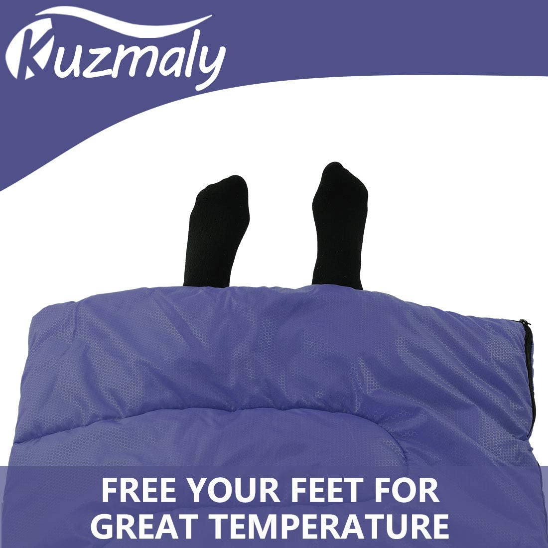 Camping Sleeping Bag 3 Seasons Lightweight &Waterproof with Compression Sack Indoor & Outdoor for Adults Kids