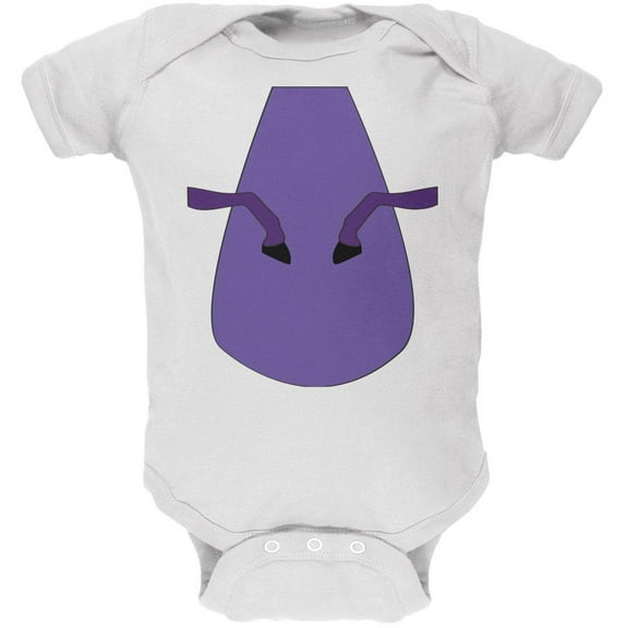 Halloween Magical Pony Costume White Soft Baby One Piece White 3 Month