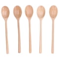 thumbnail image 1 of 5-Piece Wooden Long Handle Rice Honey Stirring Spoon Set - BPA-Free, Non-Scratch for Non-Stick Pans ,Ideal for Cooking & Serving, 1 of 5