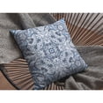 thumbnail image 4 of Amrita Sen Coussin en Daim Soufflé et Fermé Arbre de Vie Bleu Clair, 4 of 4