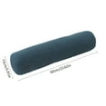 thumbnail image 3 of Round Cervical Roll Cylinder Bolster Pillow with Removable Washable Cover, Ergonomically Designed for Sleeping, Round Neck Support for Bed, Legs, Back and Yoga(Dark Blue), 3 of 6