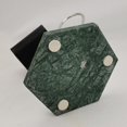 thumbnail image 3 of Soporte de exhibición de reloj perfecl base de mármol verde y cojín de PU negro, 3 of 6