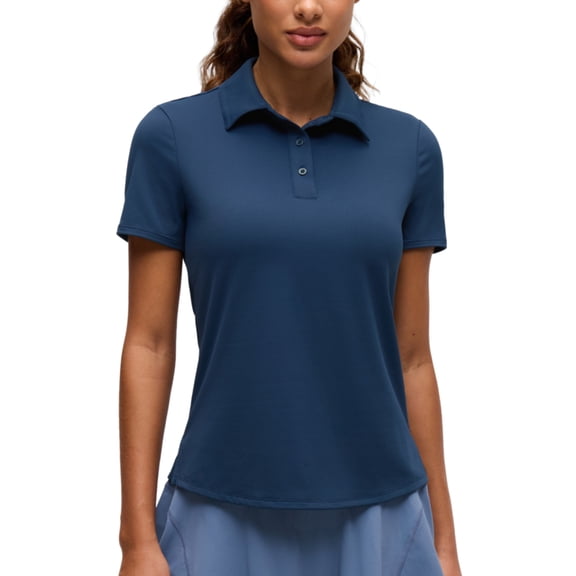 CRZ YOGA Short Sleeve Golf Polo Shirts UPF 50 Tops for Women