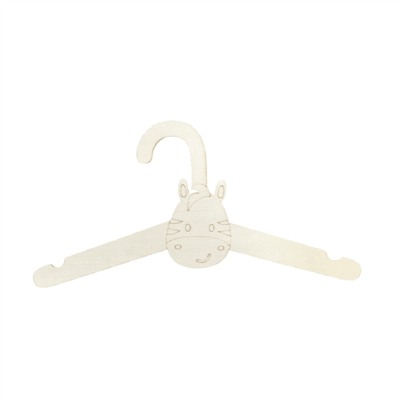 20PCS Cute Wooden Clothes Hanger Wall Hanging Coats Rack Baby Clothings Storage Organizer Wood Display Holder B