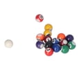thumbnail image 1 of Mini Balles de Billard, Complet 16 Balles Mini Balles Portable Cadeau Résine pour Mini Tables de Billard, 1 of 8