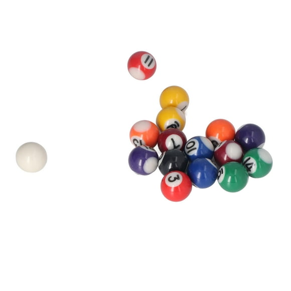 Mini Balles de Billard, Complet 16 Balles Mini Balles Portable Cadeau Résine pour Mini Tables de Billard