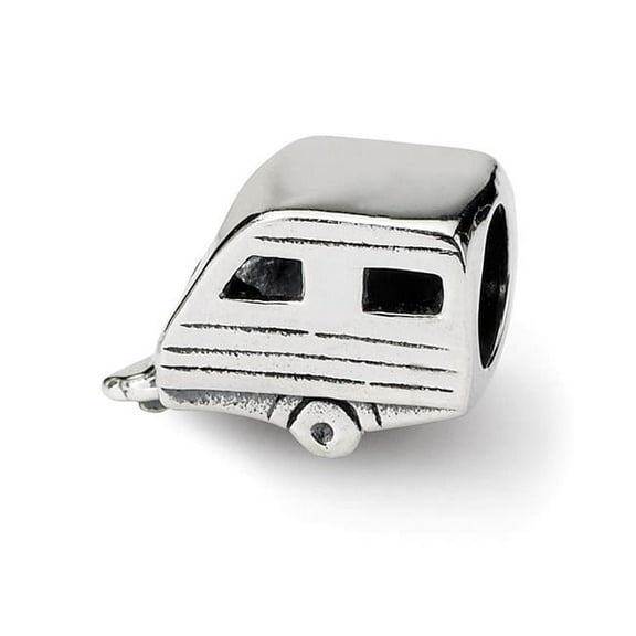 925 Sterling Silver Polished Oxidized Reflections SimStars Trailer Bead Charm 7.27x10.00mm Wide Pendant Necklace for Wom