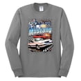 thumbnail image 2 of Wild Bobby, Mustang Untamed American Spirit Ford Cars and Trucks Men Long Sleeve Shirt, Heather Grey, X-Large, 2 of 6