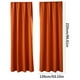 thumbnail image 2 of Cortinas térmicas aislantes para ventanas, opacas y ahorradoras de energía, de color liso, con tejido sedoso, para dormitorio y cocina, 2 paneles Aestivo | Naranja | AESTIVO, 2 of 7