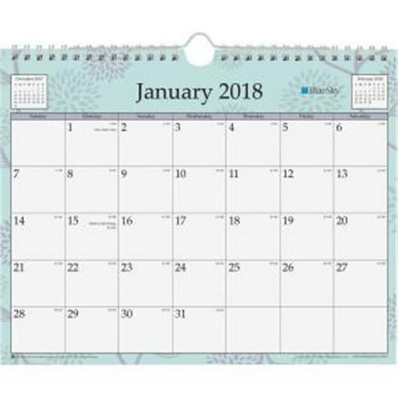 Blue Sky  11 x 8 in. Rue Du Flore Wall Calendar