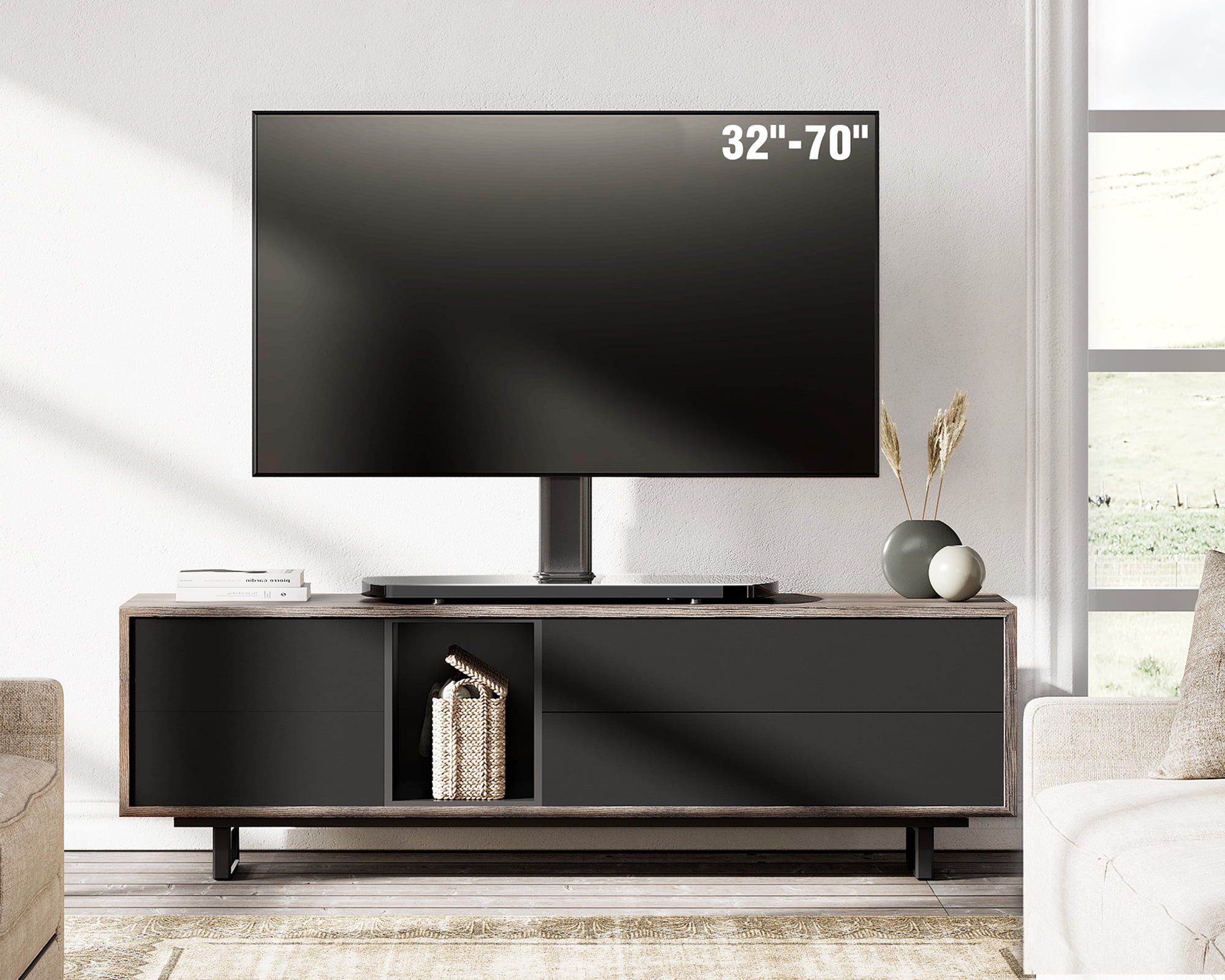 Fitueyes Universal Tabletop Tv Stand Base With Swivel Mount For 32 45 50 55 60 65 70 Inch Led Lcd Flat Screen Tvs Black Tv Replacement Stand For Bedroom Living Room Walmart Com Fitueyes Universal Tabletop Tv Stand Base With Swivel Mount For 32 45 50 55 60 65 70 Inch Led Lcd Flat Screen Tvs Black Tv Replacement Stand For Bedroom Living Room Walmart Com