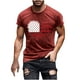 thumbnail image 1 of Mens Casual Manga Corta Botón Abajo Camisetas Estados Unidos Bandera Impresión Cuello Redondo Suéter Camiseta, Poliéster Casual Uso Diario para Hombres, 1 of 5