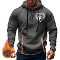thumbnail image 3 of Styesk Sweatshirts for Men Fashionable Men's Printed Hooded Sweatshirt With Zipper And Multiple Pockets Pullover Sweatshirt, 3 of 4