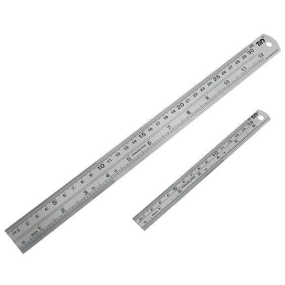 Combination Square Ruler Stainless Steel Rulers Metal Ruler Kit for Home Office