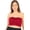 Red, variant on Seamless Bandeau Bra Tube Top Removable Pads (1X-2X, Ruby), 1X-2X, Ruby