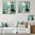 thumbnail image 4 of Designart "Papercut Pier Solitude I" Nautical & Beach Floater Framed Wall Decor, 4 of 7