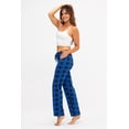 thumbnail image 6 of DEVOPS 2 Pack Women's Star Cotton Pajama Pants Sleepwear (Large, Black/Blue), 6 of 7