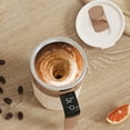 thumbnail image 6 of Self-stirring Coffee Mug Magnetic Stirring Cup Rechargeable Automatic Mixing Cup w/LCD Thermometer for Coffee Tea Hot Chocolate, 6 of 8