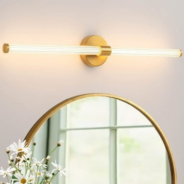 Bathroom Vanity Light over Mirror Gold LED Wall Light 28W 4000K Warm Light For Farmhouse Bedroom Living Room