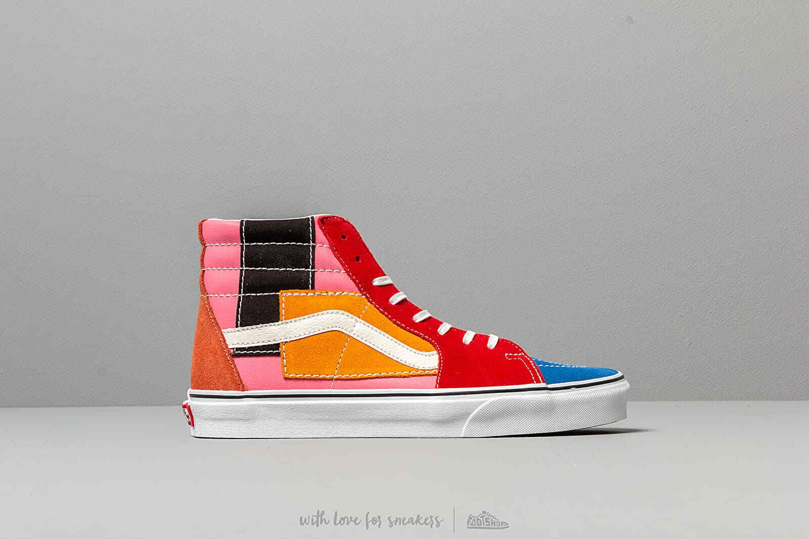 Vans - Vans SK8 Hi Patchwork Multi/True White Women's Skate Shoes Size 5 - Walmart.com - Walmart.com
