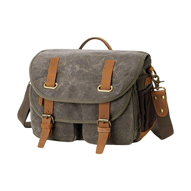 Bolso de hombro para cámara Mochila impermeable para cámara Estuche para cámara compacto Verde