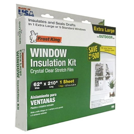 

Frost King V95H 62 x 210 Outdoor Window Film Insulation Kit - Quantity of 12