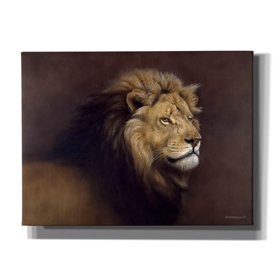 Epic Graffiti 'Lion Male' by Harro Maass, Canvas Wall Art, 16"x12"