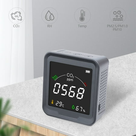 

Miumaeov Carbon Dioxide Detector Gas Analyzer Air Quality Monitor USB CO2 Gas Detector