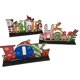 thumbnail image 2 of Decoración de mesa navideña, Feliz Navidad Muñeco de nieve Alegría Reno de Santa Creer Centro de mesa, Decoración de mesa navideña para fiesta, Decoración navideña, JAMW Sencillez, 2 of 5