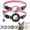 Pink, variant on WAAYEE 2pcs Cat Collar with Adjustable Strap - Includes AirTag Locator Protector, Soft Case and Silicone Cover, Durable Cat Collar in Various Colors with Reflective Stripe Pattern and Bell