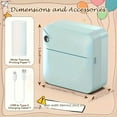 thumbnail image 3 of Ink Free Sticker Printer Mini Thermal Printer with One Roll Of Thermal Paper, Wireless Pocket Printer, Intelligent Portable Receipt Printer, Suitable for Photos, Diaries, Notes, And Memos, 3 of 26