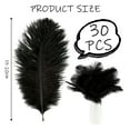 thumbnail image 3 of Pack of 30 Ostrich Feathers, Artificial Ostrich Feathers, Black Feathers, Decorative Feathers, DIY Craft Decoration Accessories, for Wedding Decoration, Home Decor, Party Table, 3 of 6