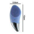 thumbnail image 3 of Sunrain Cepillo de limpieza facial de silicona Depurador facial sónico recargable, U, 3 of 5