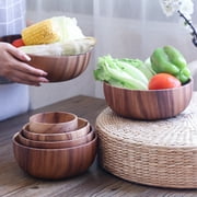 Daily Golf ToolsSoup Bowl Basin Tableware Japanese Style Multi-use Wooden Acacia Natural Luxury Birthday Gift Fruit Plate