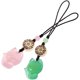 thumbnail image 5 of 2 PCS Agate Jade Pendants Pendantes de decoración de teléfonos móviles Foxes (verde, rosa), 5 of 8