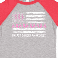 thumbnail image 4 of Inktastic Breast Cancer Awareness Pink Ribbons and Flag Boys or Girls Toddler T-Shirt, 4 of 5