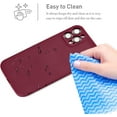 thumbnail image 4 of Silicone Case for iPhone 14 Pro 6.1 inch, Slim Liquid Silicone Case Shockproof Full Body Protection Phone Case with Anti-Scratch Microfiber Ultra Slim Soft Bumper Cover - Wein Red, 4 of 16