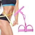 thumbnail image 3 of EKIDAZB Tension Rope 4 Tube Puller Pedal Ankle Abdominal Exerciser Elastic Fi NEW~ Z3A7, 3 of 9
