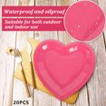thumbnail image 4 of Gupgi 20pcs Disposable Tableware Set, Heart Shape Plates or Napkins Valentine's Day Party Supplies Photography Props, 4 of 6