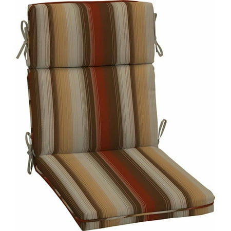 Better Homes and Gardens Outdoor Dining Chair Cushion, Neutral Stripe