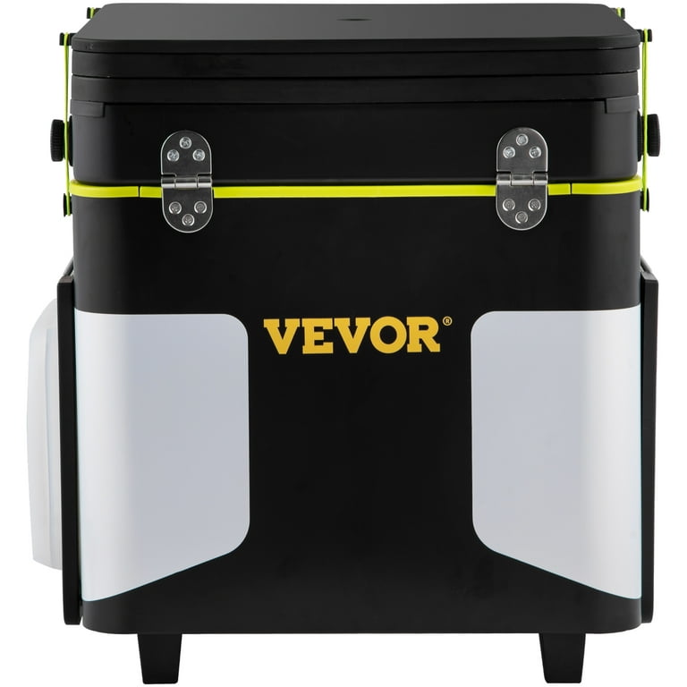 VEVOR Outdoor Mobile Kitchen, Portable Multifunctional Camping Kitchen Station, All in One Integrated Folding Cooking Box with Windproof Stove
