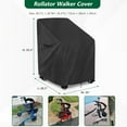 thumbnail image 2 of Funda impermeable SoloToo para andadores con ruedas para personas mayores, accesorio plegable para andadores, compatible con andadores con asiento (negro), 2 of 5