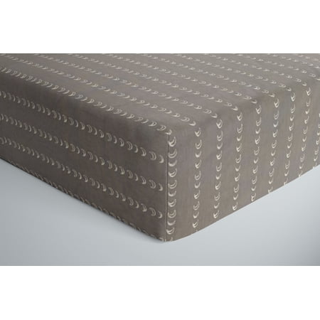 One Kind Premium Bamboo Fitted Crib Sheet for Standard Baby Cribs | Moons
