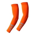 thumbnail image 2 of Mangas de brazo refrescantes, 1 par, reflectantes, protección solar, transpirables. Naranja reflectante, 2 of 9