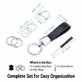 thumbnail image 5 of Car Keychain with Key Rings - Premium Key Fob Organizer for Men & Women, 5 of 5