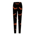 thumbnail image 5 of NMMUED Halloween Leggings Printed Leggings for Women Ghost Leggings for Women Athletic Leggings for Women Skeleton Leggings Yoga Leggings for Women Halloween Clothes Women Orange 2 3XL, 5 of 5