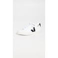 thumbnail image 2 of Tenis Veja V-10 de piel sintética blanca/negra con cordones para mujer, 2 of 4